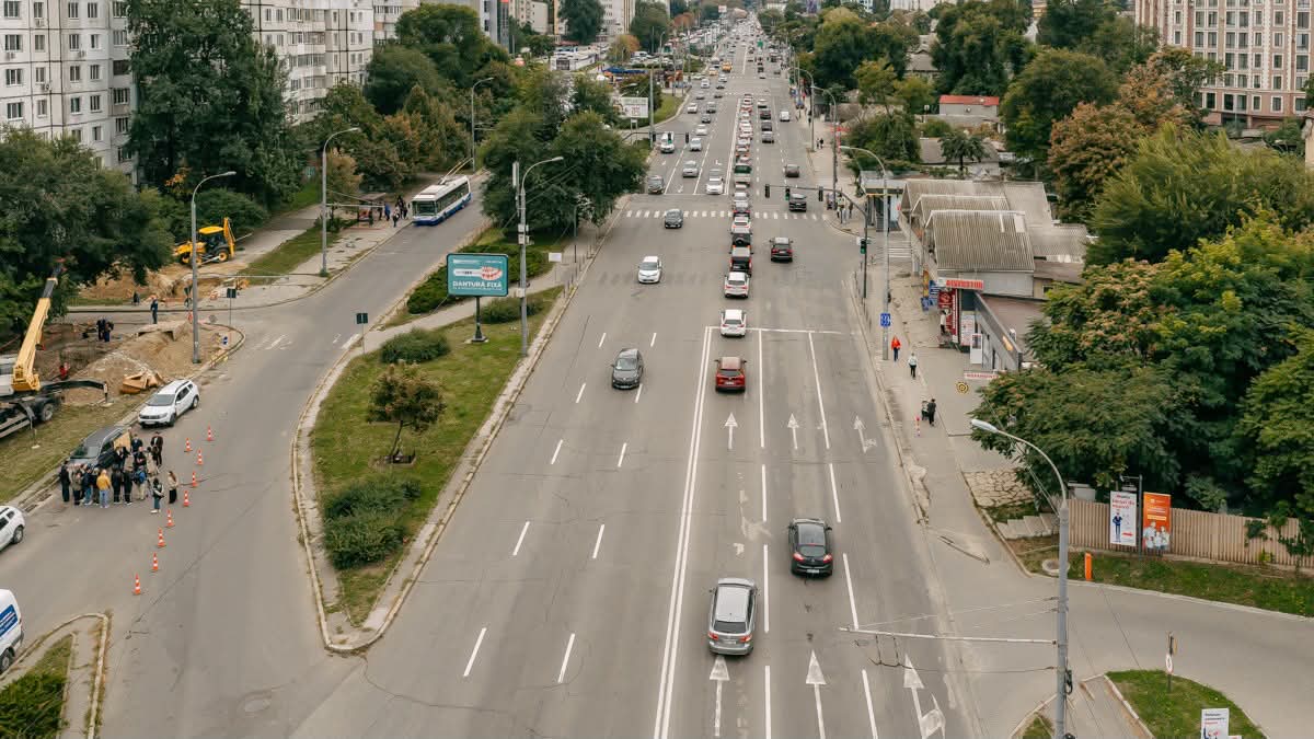 Strada Ismail din centrul capitalei intră în reparație